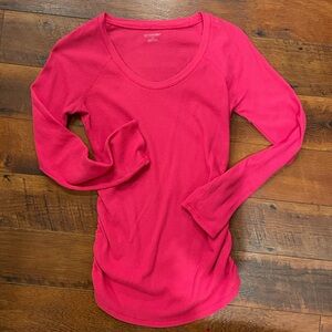 Waffle knit long sleeve Maturnity Shirt, GUC